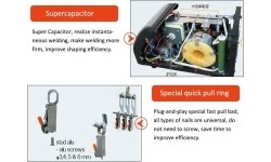 Spot welding machine for aluminum and dent bar set