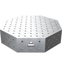 Octagonal welding table OCT INOX 600 × 600 mm - 800x800mm - PLUS INOX