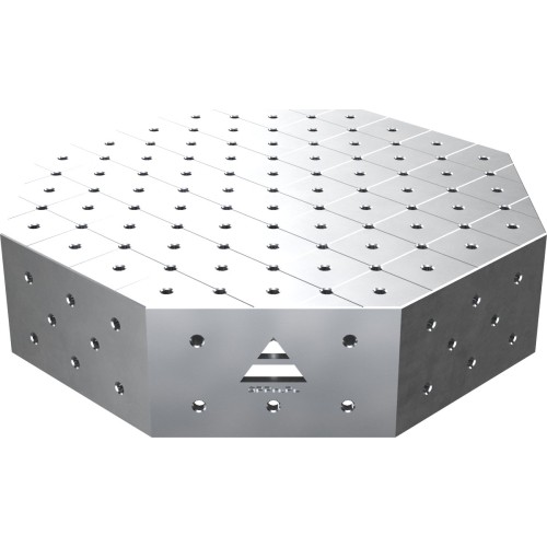 Octagonal welding table OCT INOX 600 × 600 mm - 800x800mm - PLUS INOX