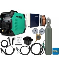 Pusautomačio KOMPLEKTAS HORNEC® smart SynMIG 2200i MAX (sinerginis, suvirinimas iki 6 mm) + CO2 balionas 5l + priedai