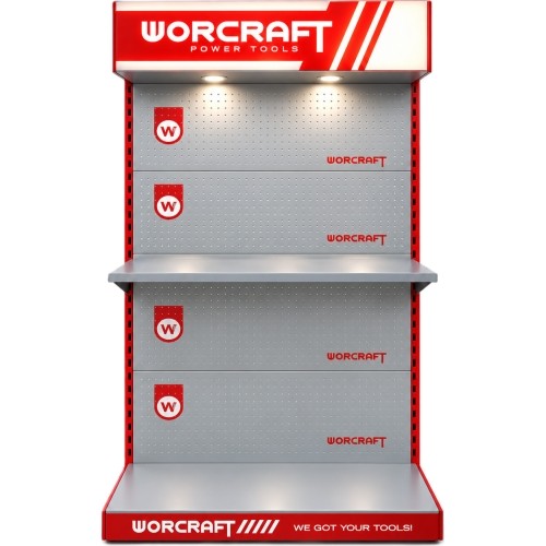 Display shelf with LED WORCRAFT