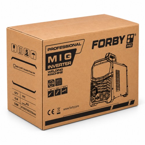 FORBY® 215PT Double Pulse 4x4 inverter welding machine (a great choice for car repair shops)