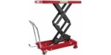 Hydraulic double scissor lift table