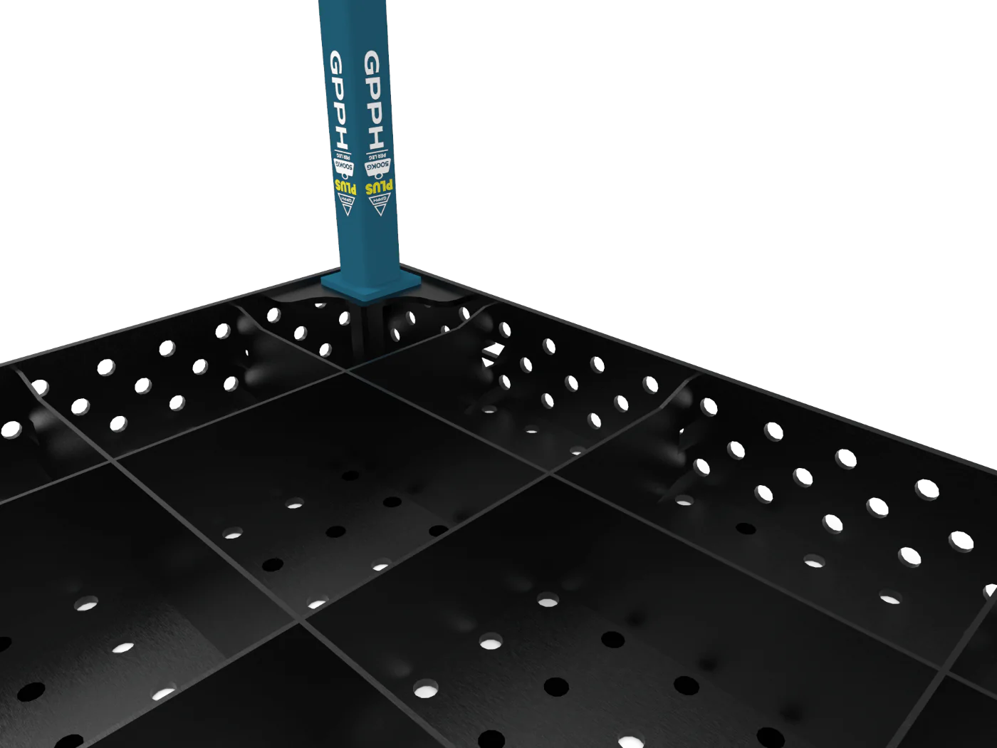 Mocowanie n&oacute;g w tradycyjnym stole spawalniczym