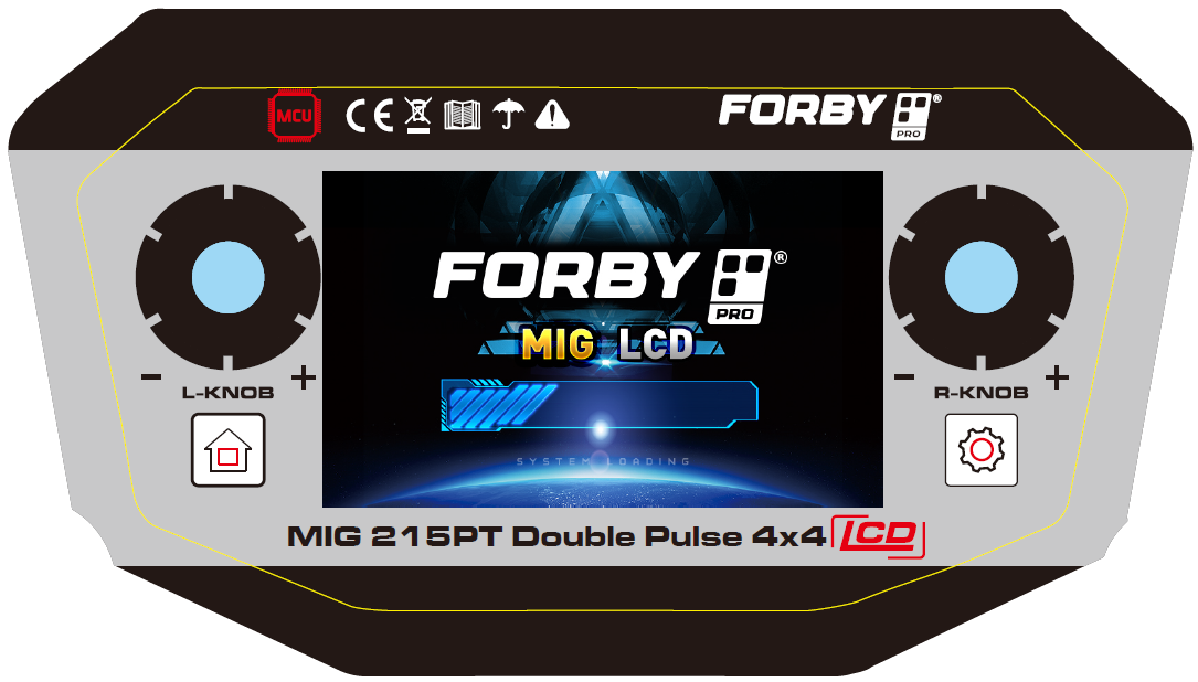 FORBY MIG 215PT 4,3 colio LCD ekranas ir valdymas